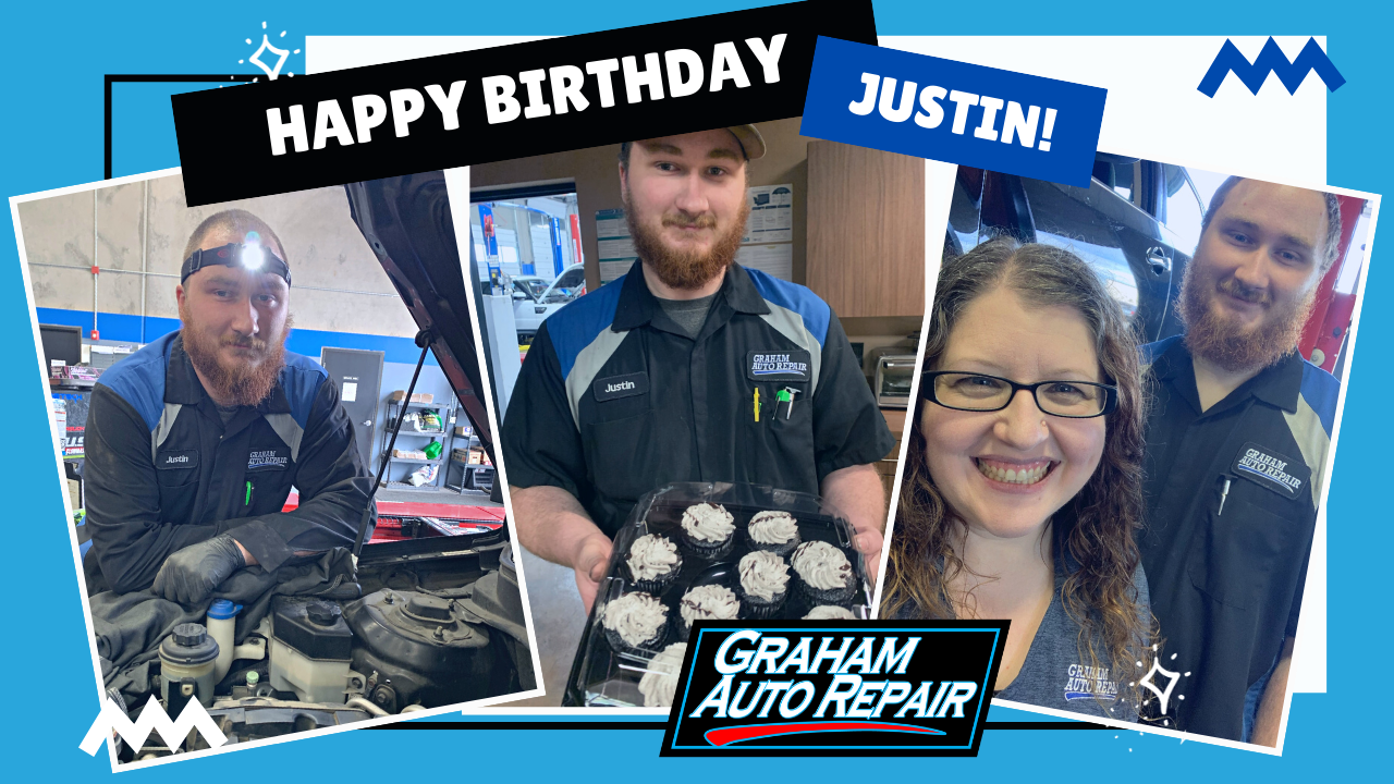 Graham Auto Repair Celebrating Automotive Technician Birthday - Justin